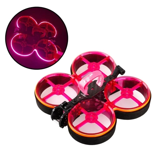 Flywoo CineRace20 V1.2 Neon Led Frame Kit — Transparent Pink Duct w/ Pink LED