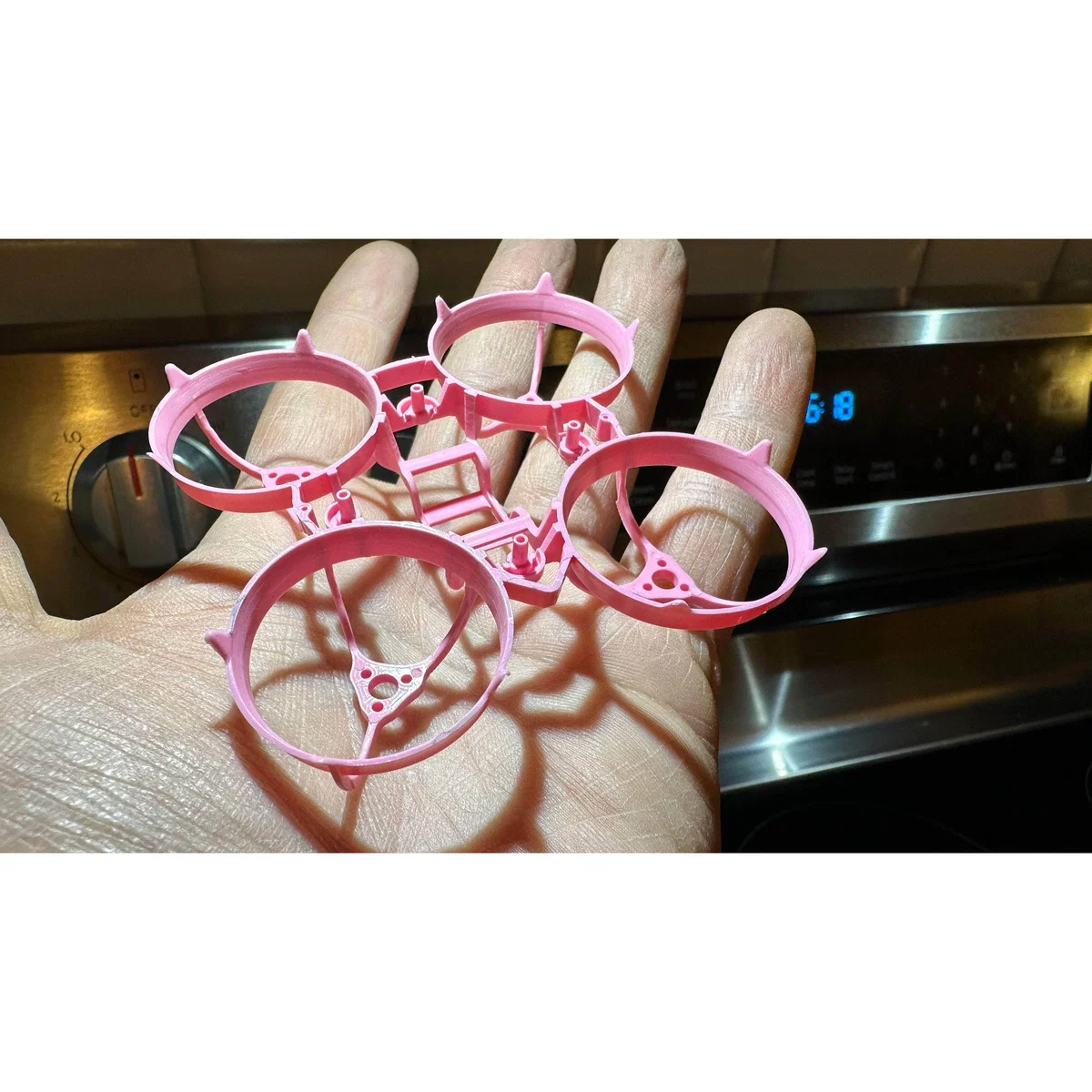 weBLEEDfpv x Fractal Engineering The Crown FPV 65mm Whoop Frame — PINK