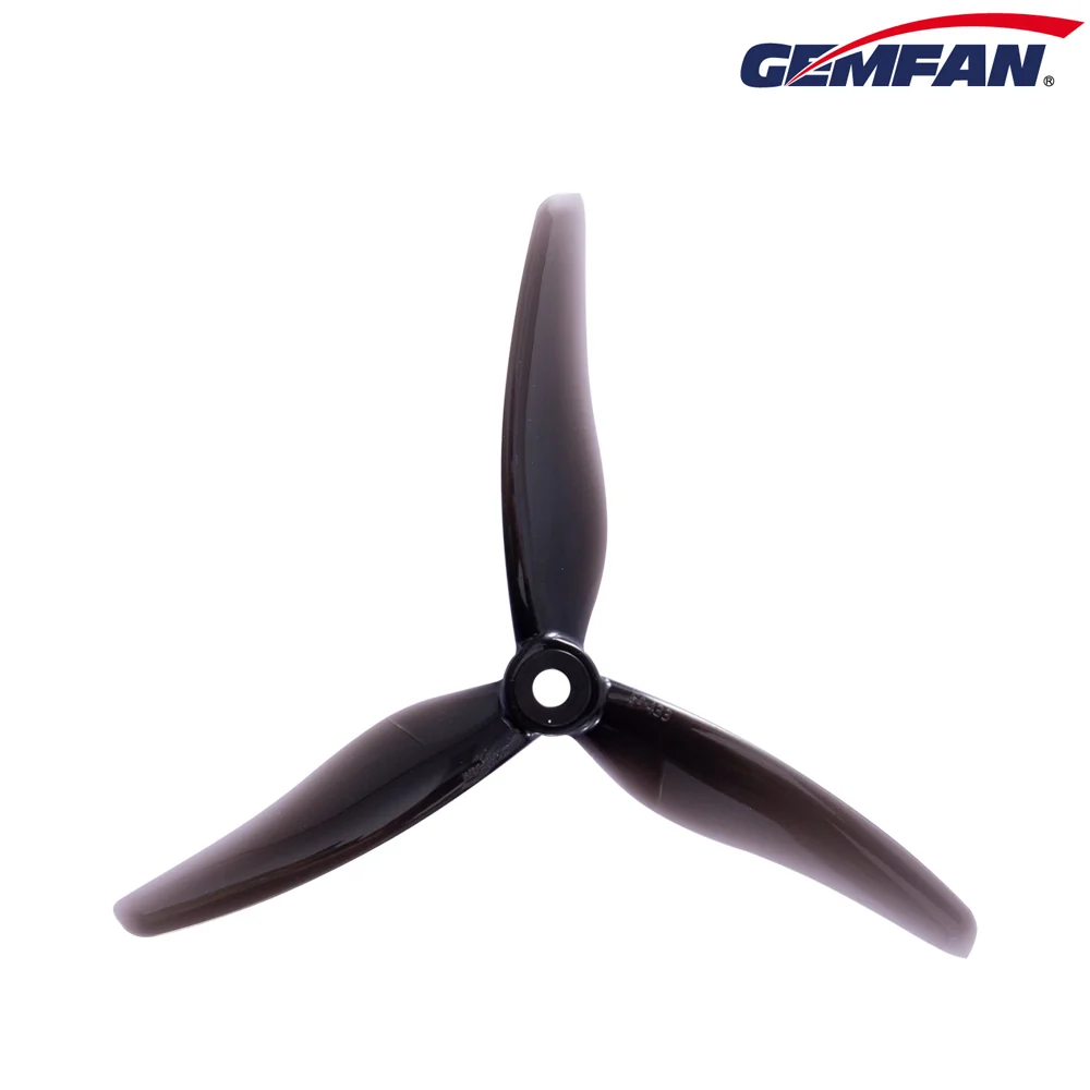 Gemfan Hurricane 51433-3 Tri-prop (2CW-2CCW) - Choose Color — black