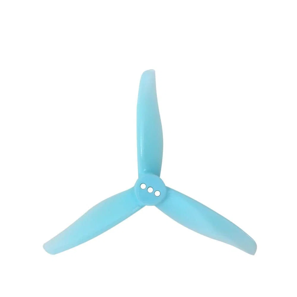 Gemfan Hurricane 3016 Durable Tri-Blade 3" Prop 4 Pack (1.5mm) - Choose Your Color — Blue