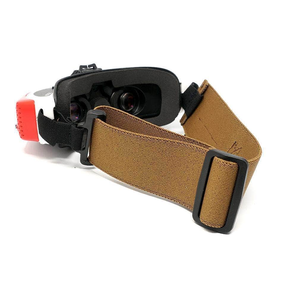 FatStraps 2" FPV Goggle Strap for Fatshark, Walksnail or DJI - Choose Your Style — Analog (Closed Loop) / Military Grade Coyote Brown