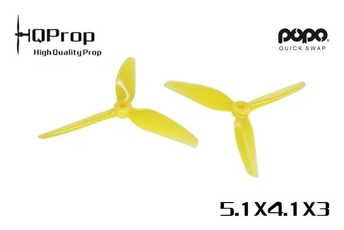 HQ Prop 5.1x4.1x3 V1S (2CW+2CCW) PC RACE "POPO" Compatible — Light Green