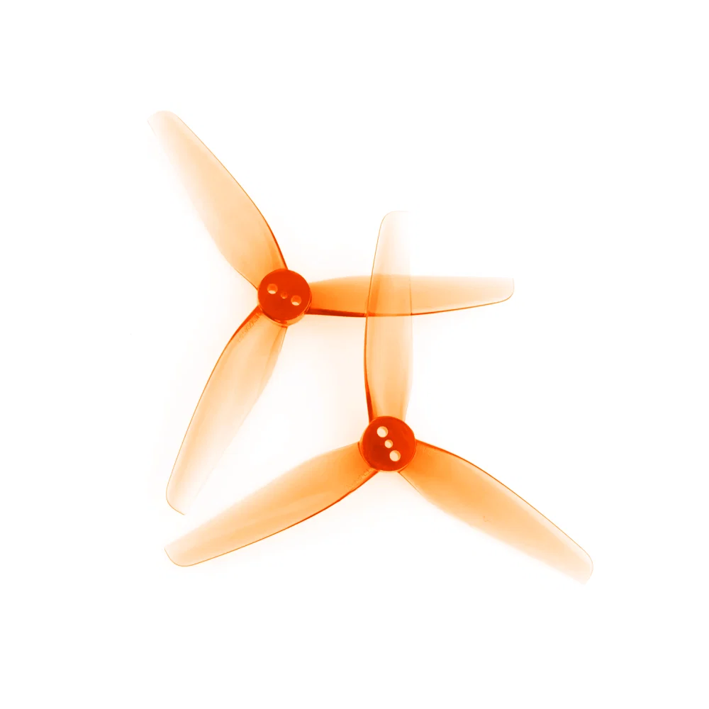T3.5x2.5x3 Tri-Blade 3.5" Prop 4 Pack - Choose Color — Orange