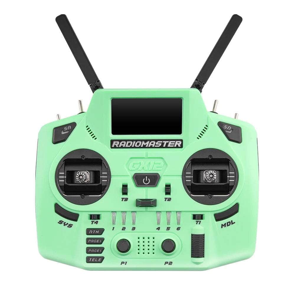 RadioMaster GX12 Dual-Band Crush Radio Controller - ELRS 2.4GHz M2 - Multi Color — Green