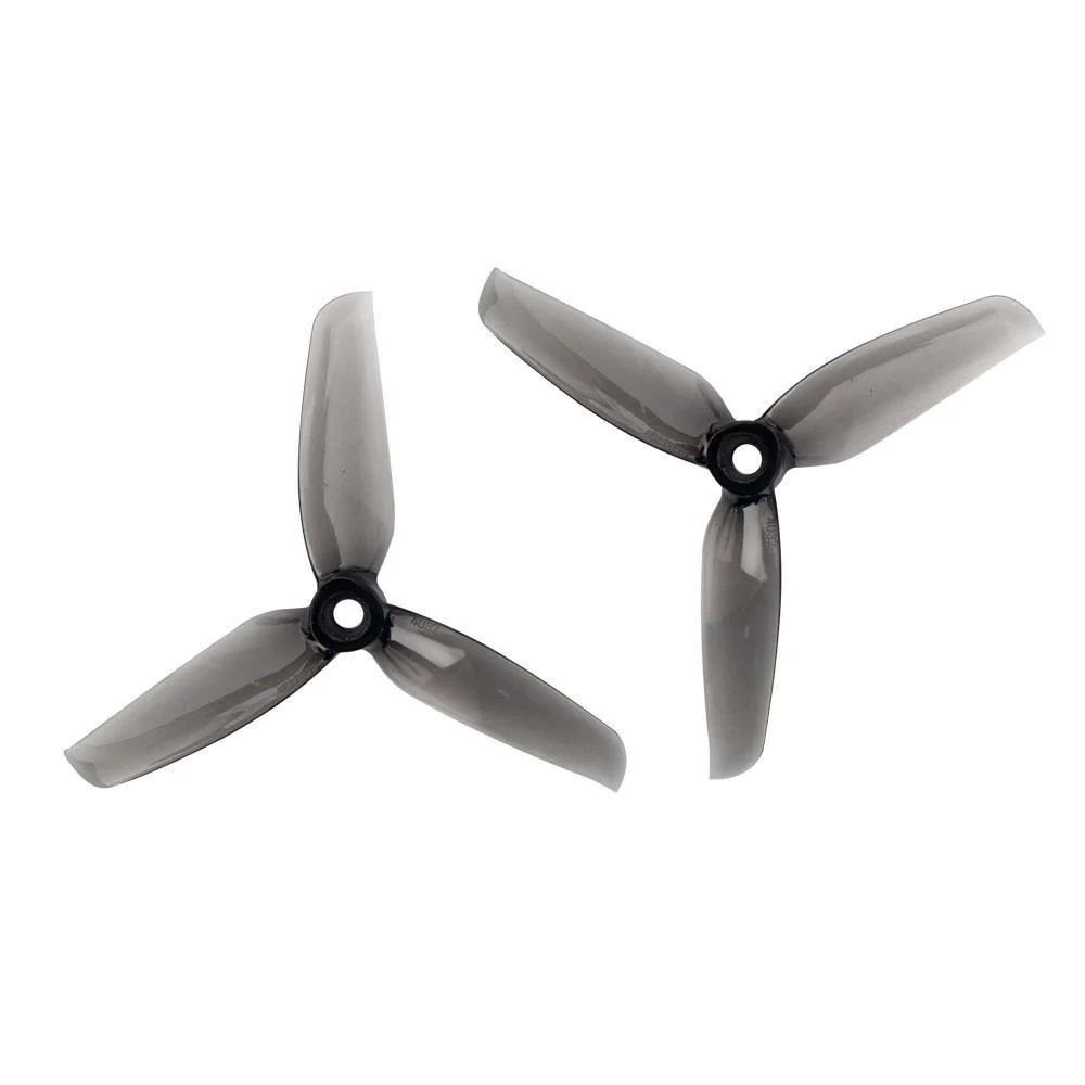 Gemfan WinDancer 4032 Tri-Blade 4" Prop 4 Pack - (Choose Color) — CLEAR GRAY