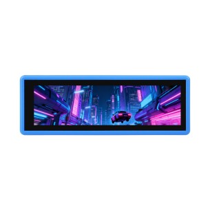 RP2350-Touch-LCD-3.49 - Płytka RP2350 z dotykowym wyświetlaczem IPS 3,49" 172x640 + bateria 18650 - Waveshare 32775