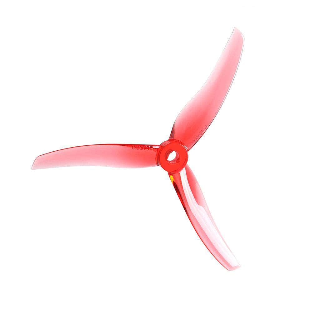 T-Motor Pacer P49436 Tri-Blade 5" Prop 4 Pack - Choose Color — Clear Red