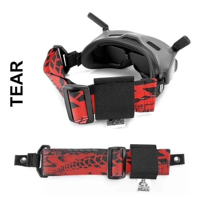 FatStraps 2" FPV Goggle Strap for Fatshark, Walksnail or DJI - Choose Your Style — HD Thin (Snap Loop) / Tear