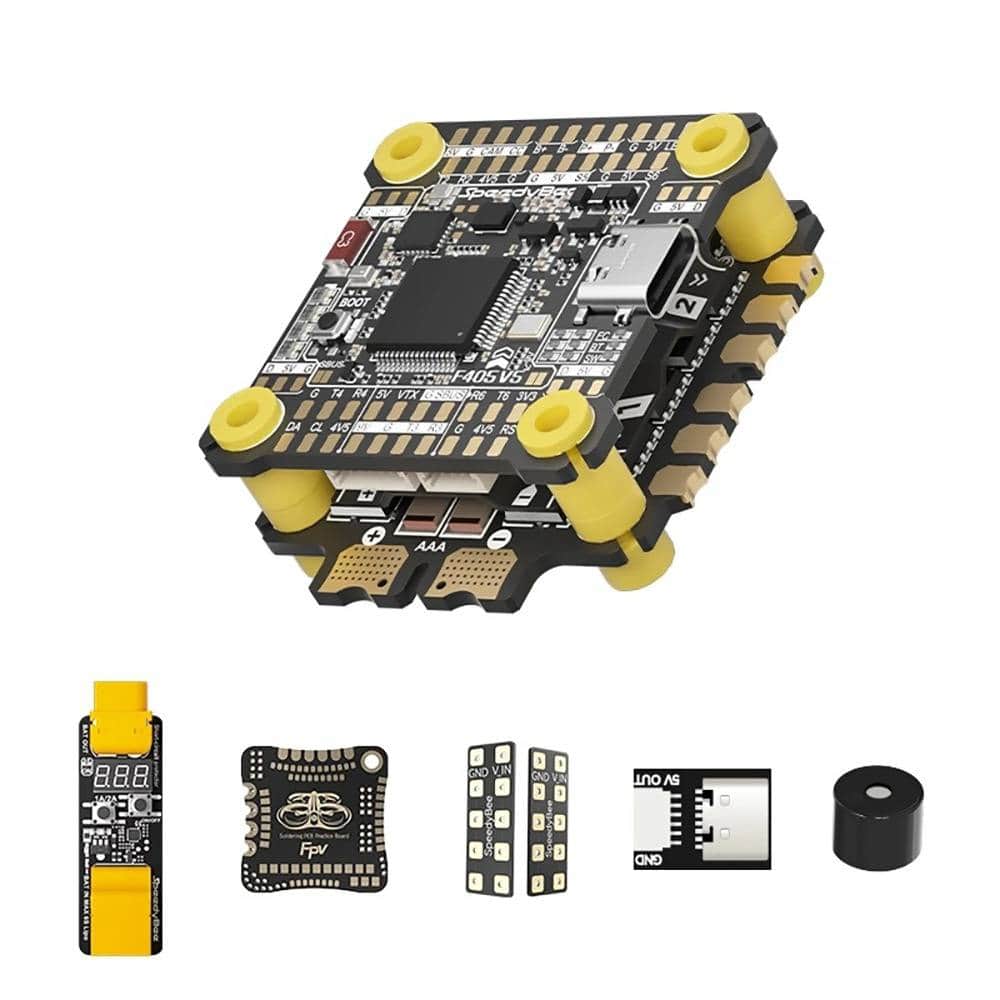 SpeedyBee F405 V5 Stack - F405 FC + 55A 3-6S OX32 ESC - 30x30 - Deluxe