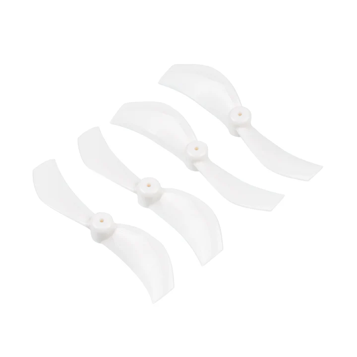 Śmigła Gemfan 40mm 2-łopatkowe (wał 1,0mm 4 sztuki) - białe