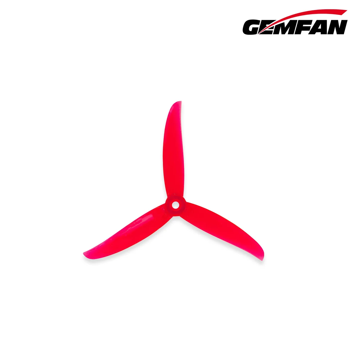Gemfan VannyStyle 5136 Tri-Blade 5.1" Propeller - Choose Color — Translucent Red