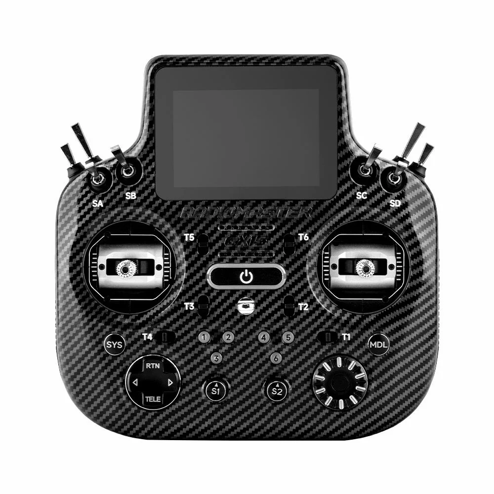 RadioMaster GX15 MAX ELRS Gemini 2.4GHz 3.5-inch Touchscreen Display AG02 Gimbals Radio Controller - Choose Color — Black