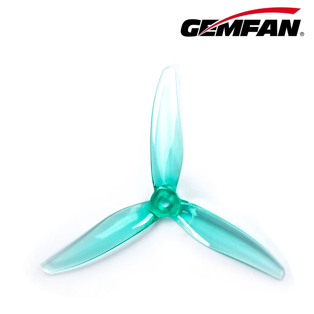 Gemfan Hurricane 5127-3 Tri-Blade 5 inch Ultralite Racing Prop - Choose Color — Clear Green