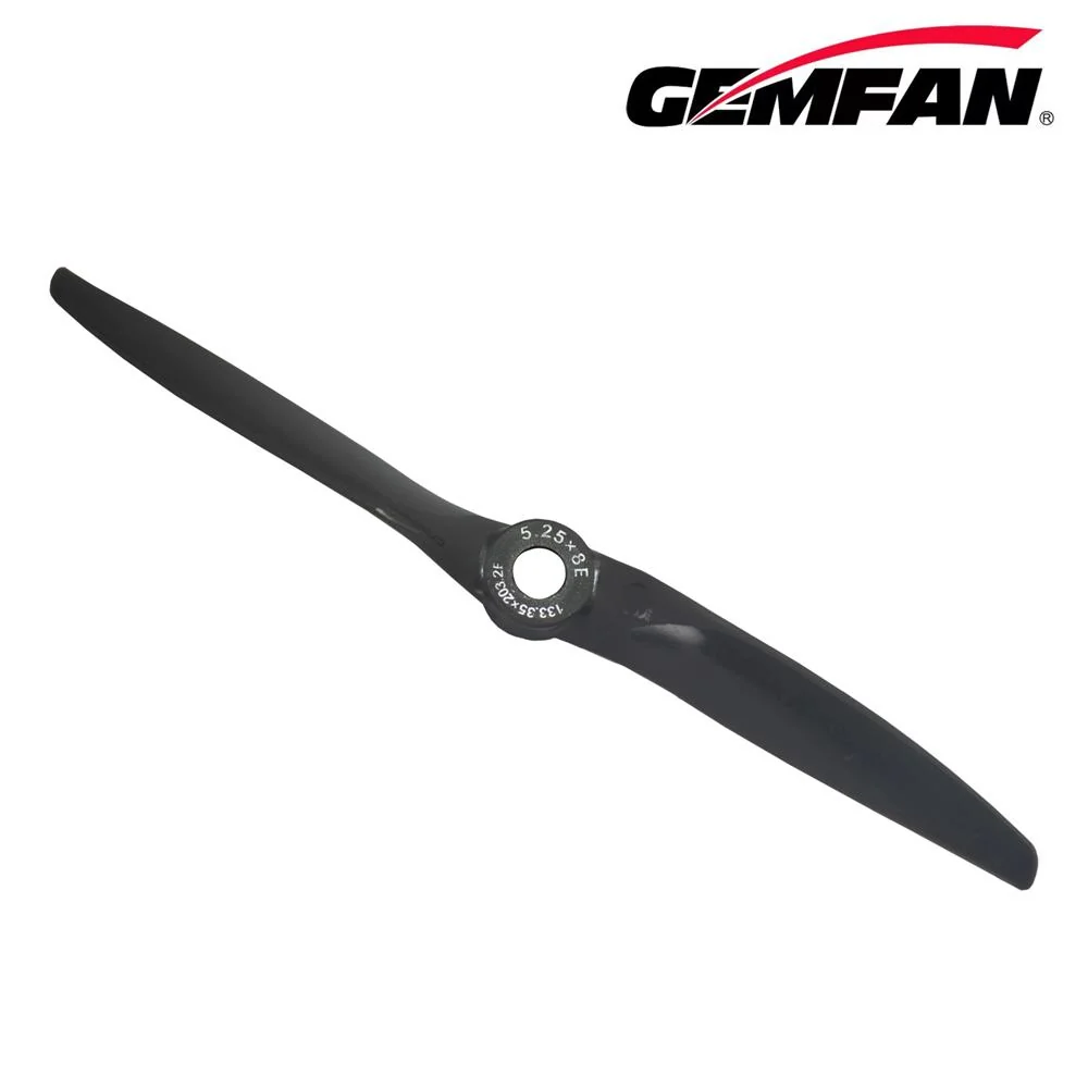 Gemfan 5.25x8 VORTEX Electric Glass Fiber Nylon Airplane/Wing/Drone Prop (2 Pcs) - Choose Rotation — Regular