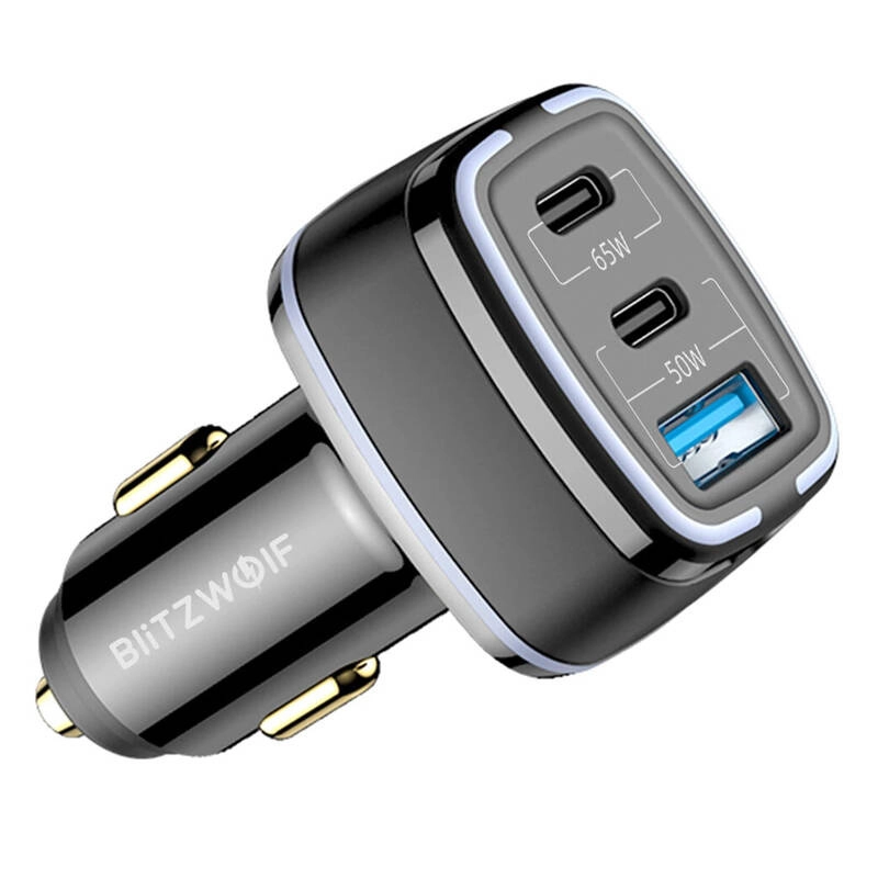 Ładowarka samochodowa BlitzWolf BW-BC4 115W 3-Port USB PD