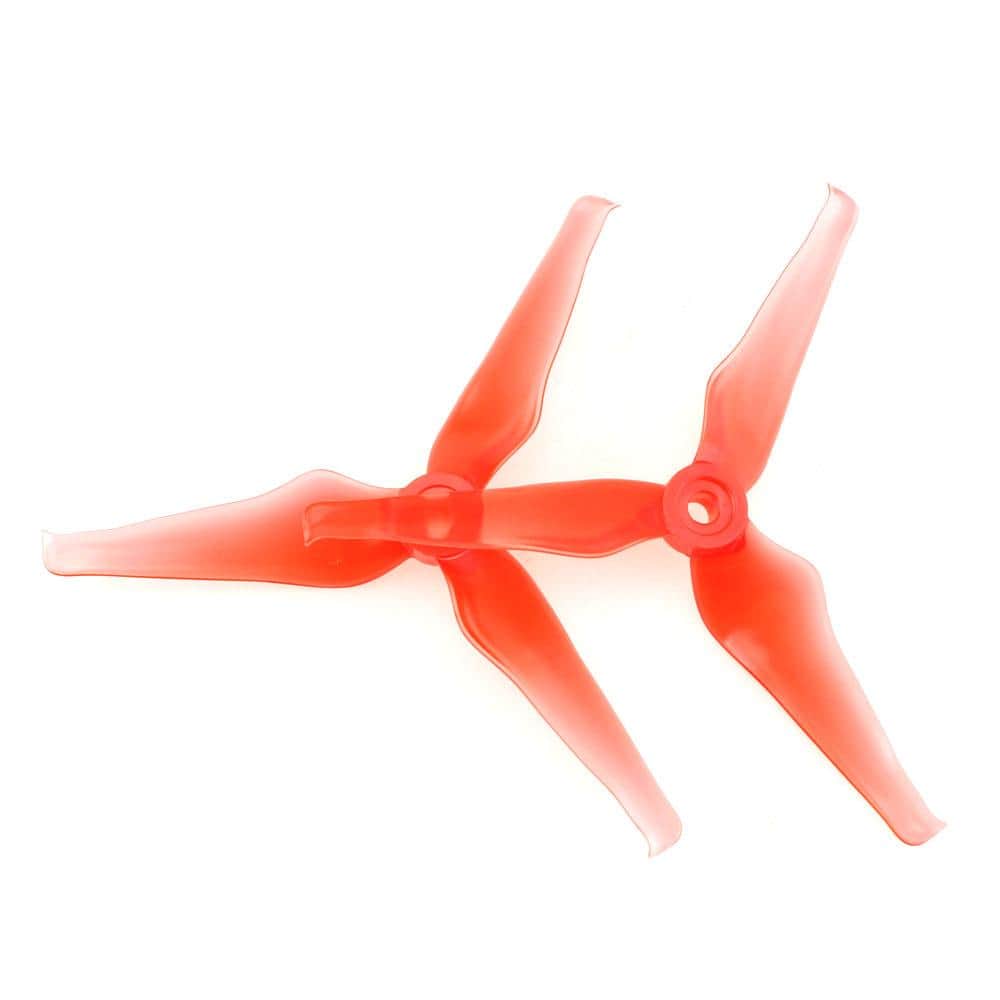 EMAX Avan FLOW 5x4.3x3 Tri-Blade 5" Prop 4 Pack - Choose Your Color — Red
