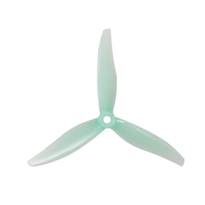 Gemfan Hurricane MCK Edition ReV3 51366-3 Durable Tri-Blade 5" Prop - 2CW+2CCW - Choose Color — Mint Green