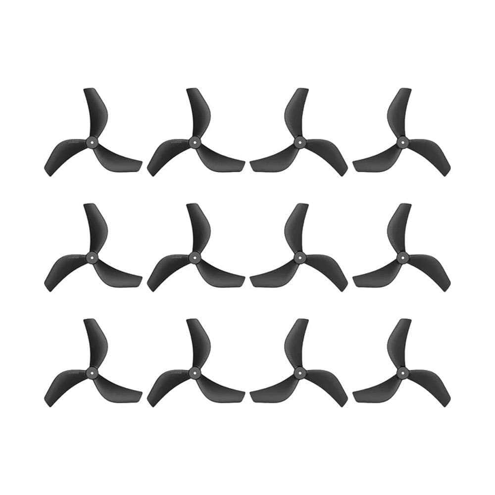 Gemfan 2218 3-Blade Propeller (Set of 12) - 1.5mm Shaft — Black
