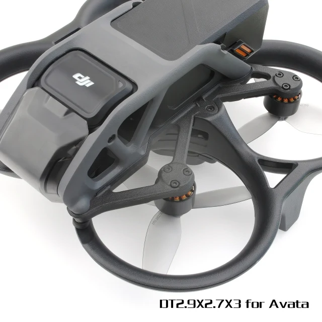 HQProp DT2.9x2.7x3 for DJI Avata - Poly Carbonate (2CW+2CCW) - Choose Color — Grey