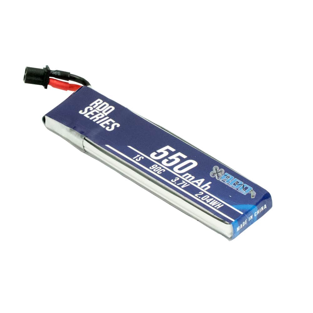 RDQ Series 3.7V 1S 550mAh 90C LiPo Whoop/Micro Battery - Cabled A30