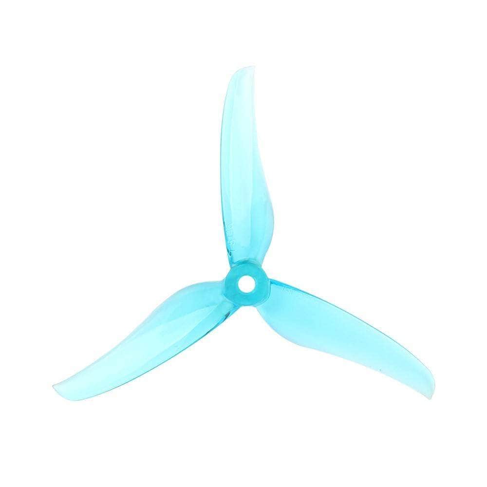 T-Motor T5146 POPO Compatible Tri-Blade 5" Prop 4 Pack - Choose Your Color — Blue