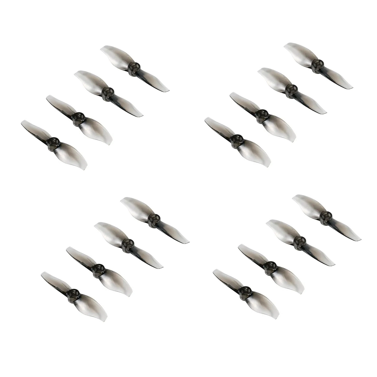 Śmigła Gemfan 2015 2-łopatkowe 16 szt. (wał 1,5 mm) - szare