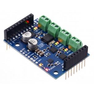 Motoron M3S256 Triple Motor Controller Shield - 3-kanałowy sterownik silników DC dla Arduino (przylutowane złącza)