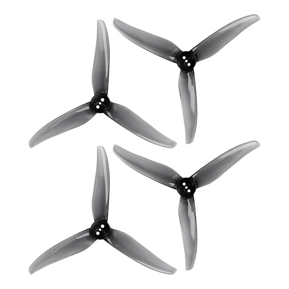 Gemfan Hurricane 4023 Durable 3-Blade Propeller (Set of 4) - 1.5mm — Clear Gray