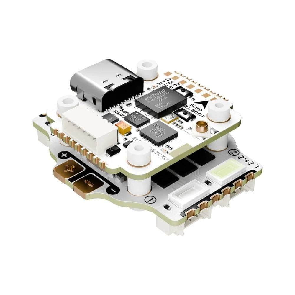Flywoo GOKU V3 HD Stack - F4 FC + 20A 2-4S 4-in-1 BLHeli_S ESC w/ LED + ELRS 2.4GHz - 16x16