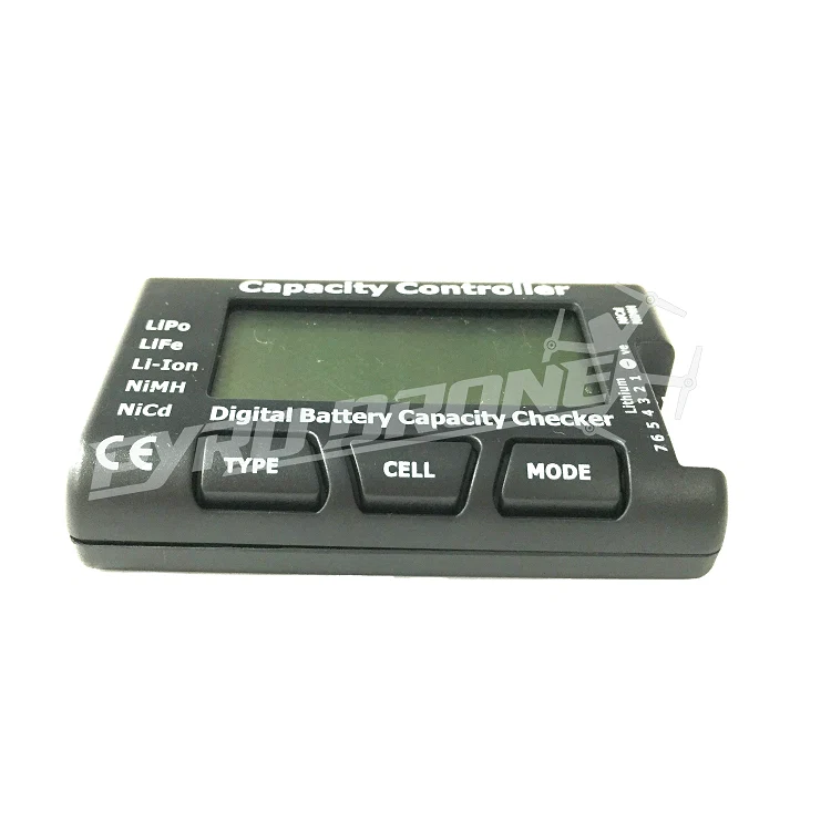 Digital Battery Capacity Checker for LiPo LiFe Li - ion NiMH Nicd - BLACK