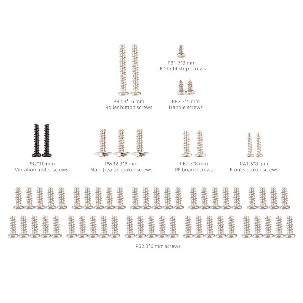 External Screw Set & Internal Screw Set for TX16S and TX16S MKII — Internal