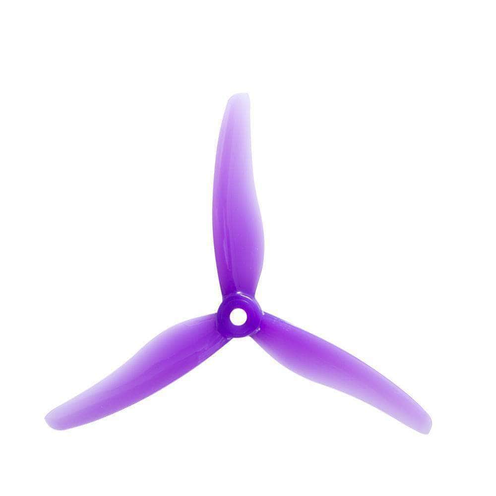 Gemfan Hurricane 51433 Durable Tri-Blade 5" Prop 4 Pack - Choose Your Color — Purple