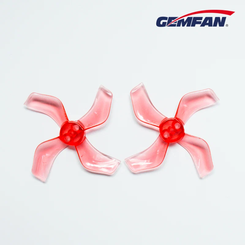 Gemfan 1636-4 40mm Quadblade 1mm Shaft — Red