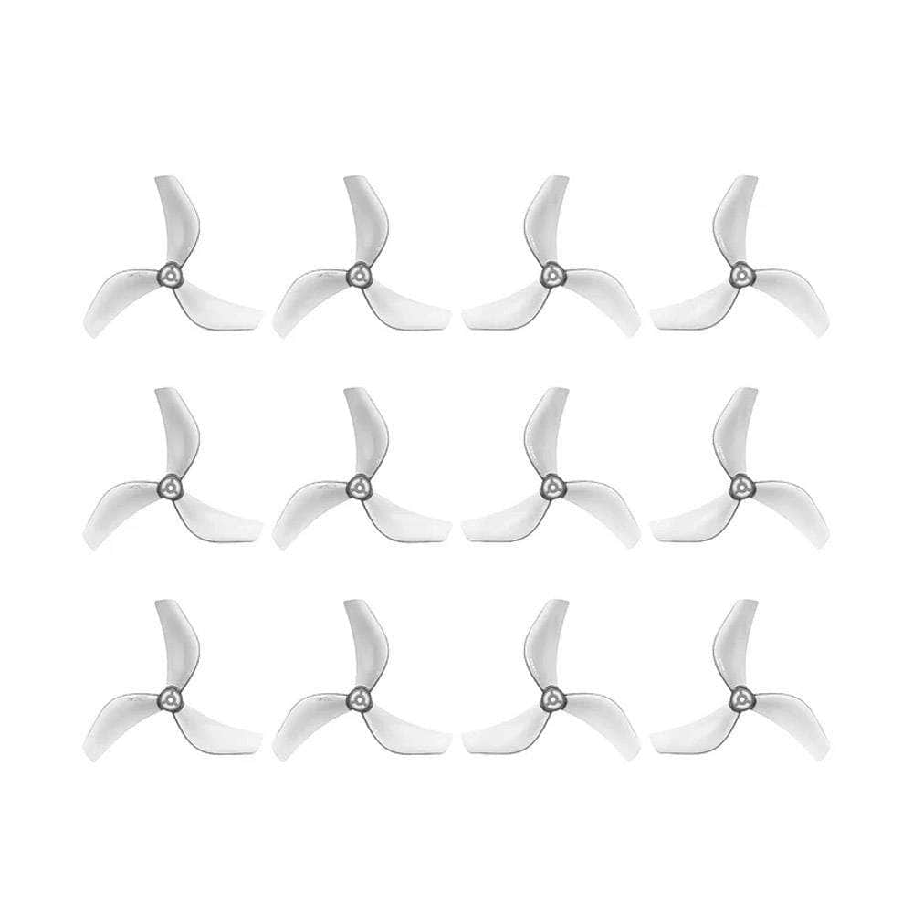 Gemfan 2218 3-Blade Propeller (Set of 12) - 1.5mm Shaft — Gray