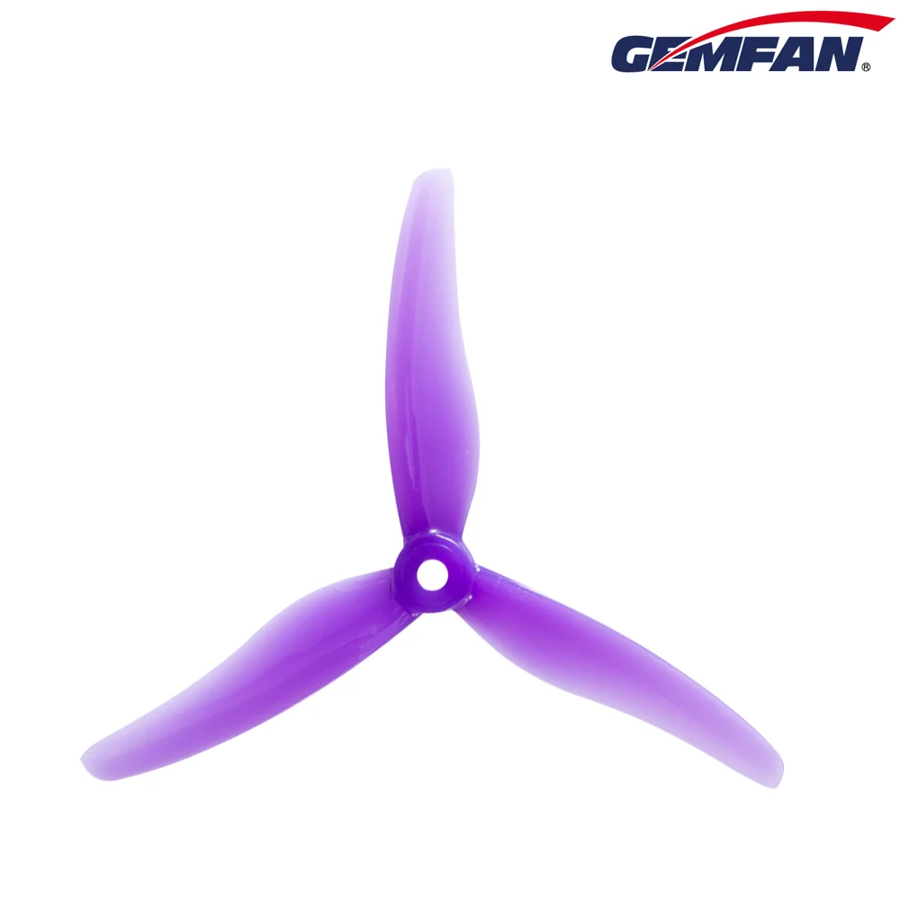 Gemfan Hurricane 51433-3 Tri-prop (2CW-2CCW) - Choose Color — Purple