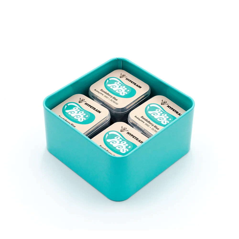 Hypetrain BB's 0802 29700KV Motor 4-Pack Candy Box — 4-Pack Bandoberry Blue