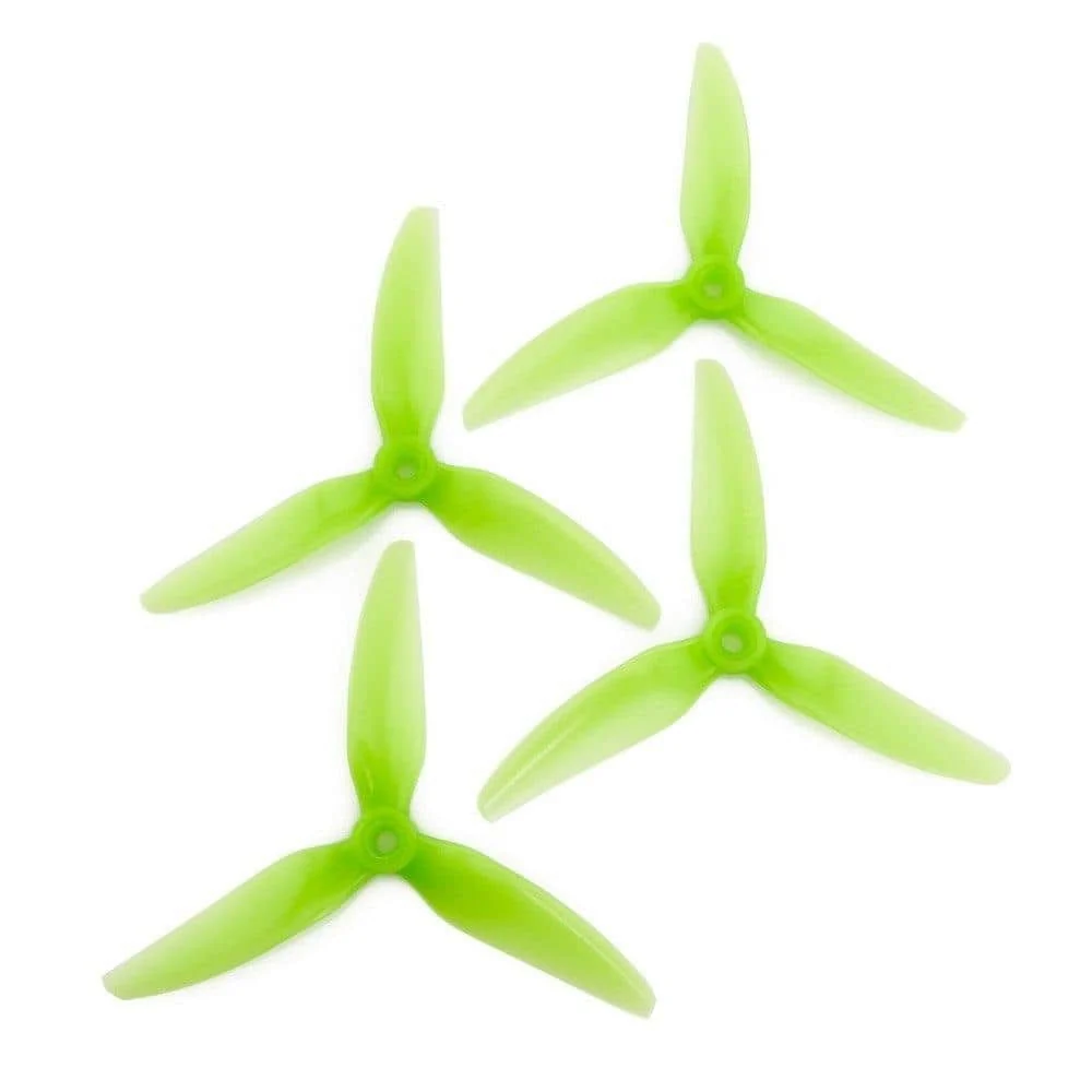 HQ Prop 5x4.5x3 V1S Tri-Blade 5" Prop 4 Pack - Choose Your Color — Green