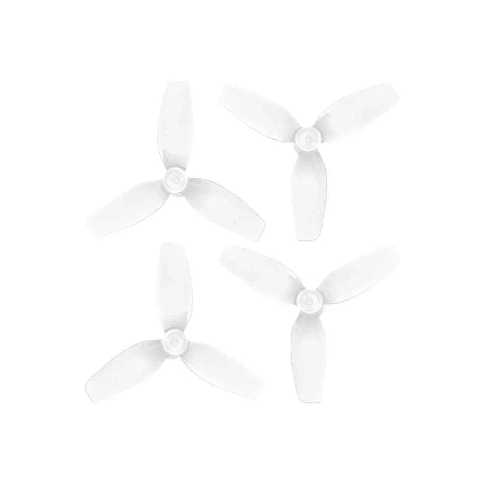 HQProp 31mm Ultralight 3-Blade Propeller (Set of 4) - 1mm Shaft — Clear