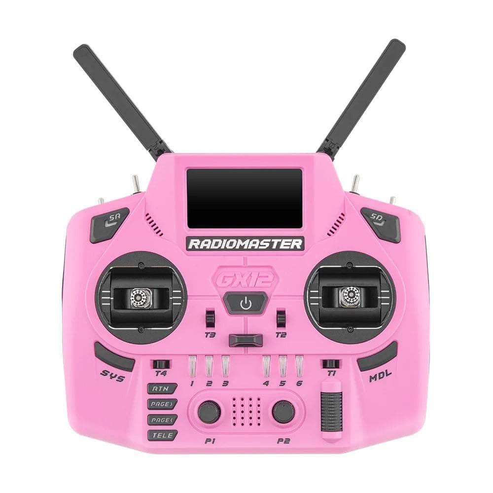 RadioMaster GX12 Dual-Band Crush Radio Controller - ELRS 2.4GHz M2 - Multi Color — Pink