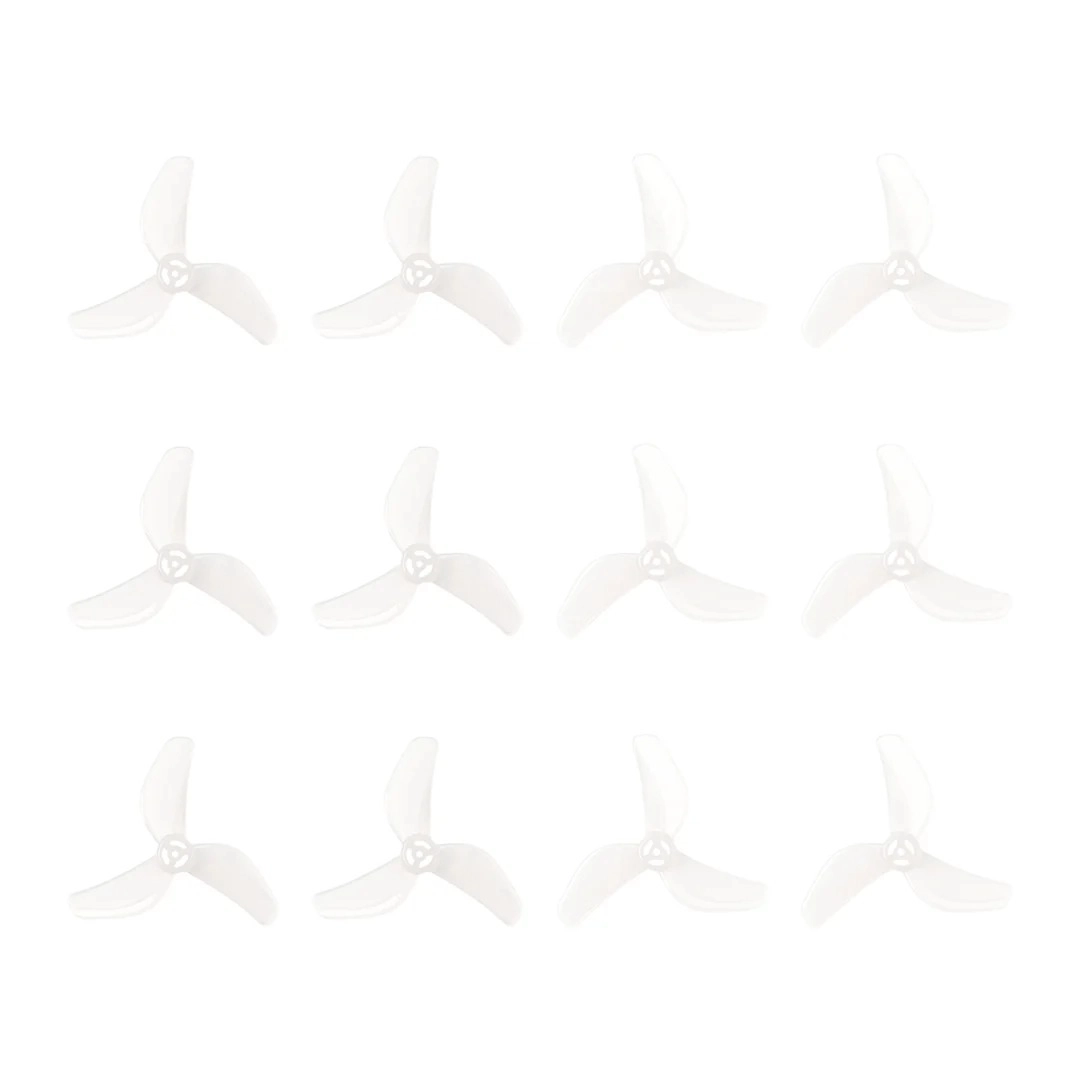 Śmigła Gemfan 1207 3-łopatkowe, wał 1.0mm - przezroczyste | seria Air65 II (12szt)