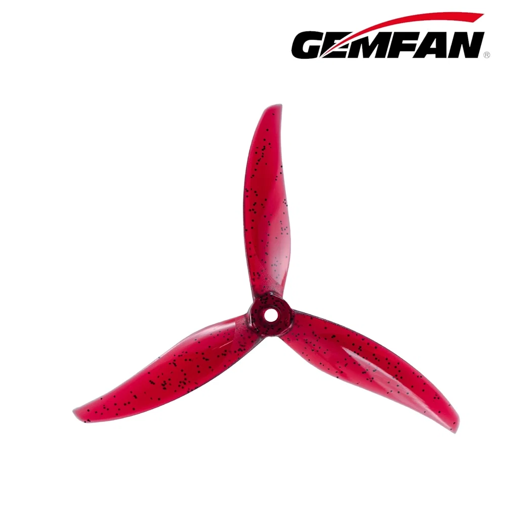 Gemfan Proxy 5127.5 Tri-Blade 5" Prop - 2CW+2CCW - Choose Color — Phoenix Red(Limited)