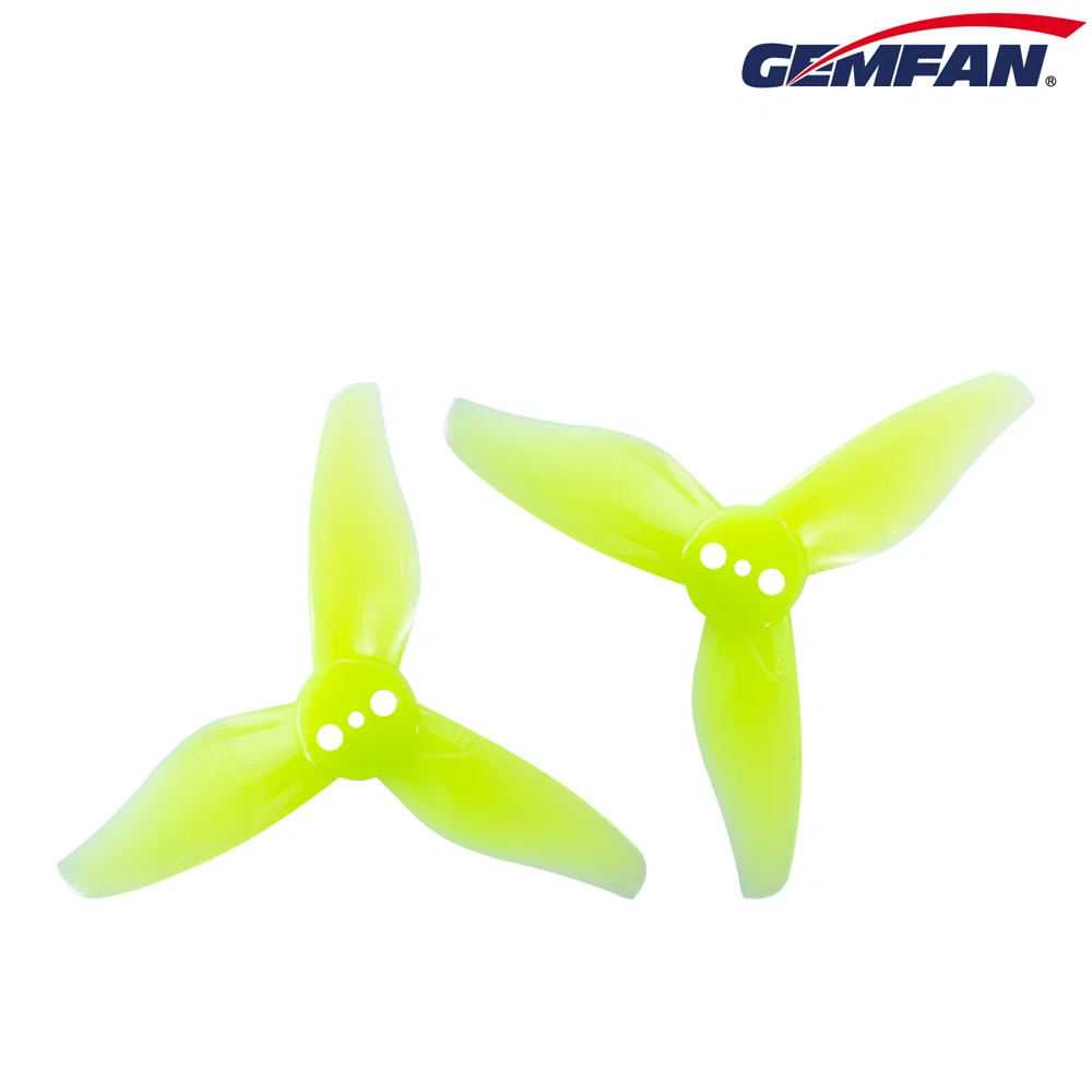 GEMFAN Hurricane 2023-3 TRI BLADE PROP 4CW+4CCW — Yellow