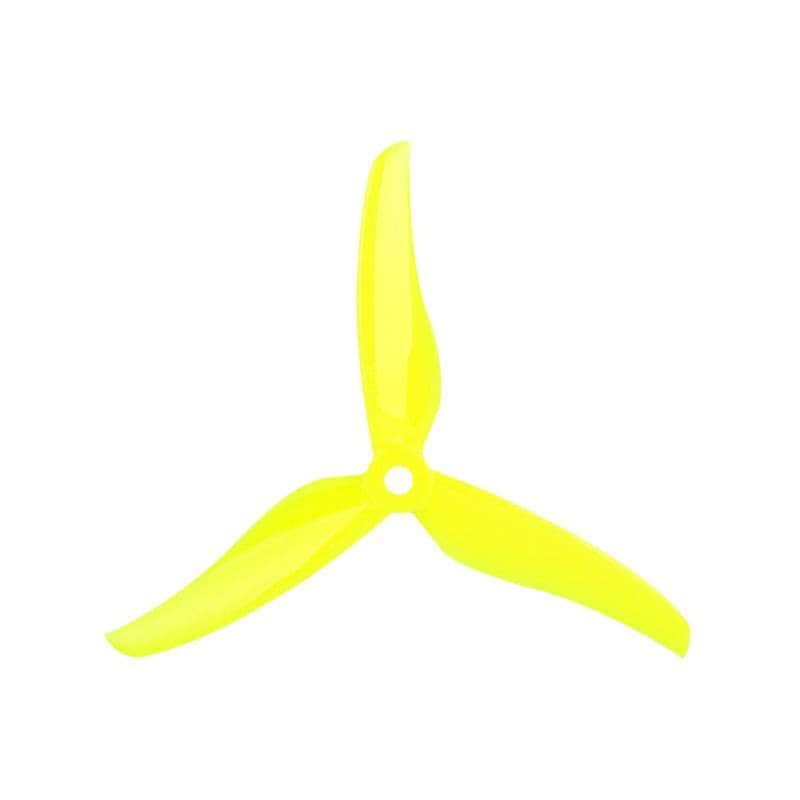 T-Motor T5146 POPO Compatible Tri-Blade 5" Prop 4 Pack - Choose Your Color — Yellow