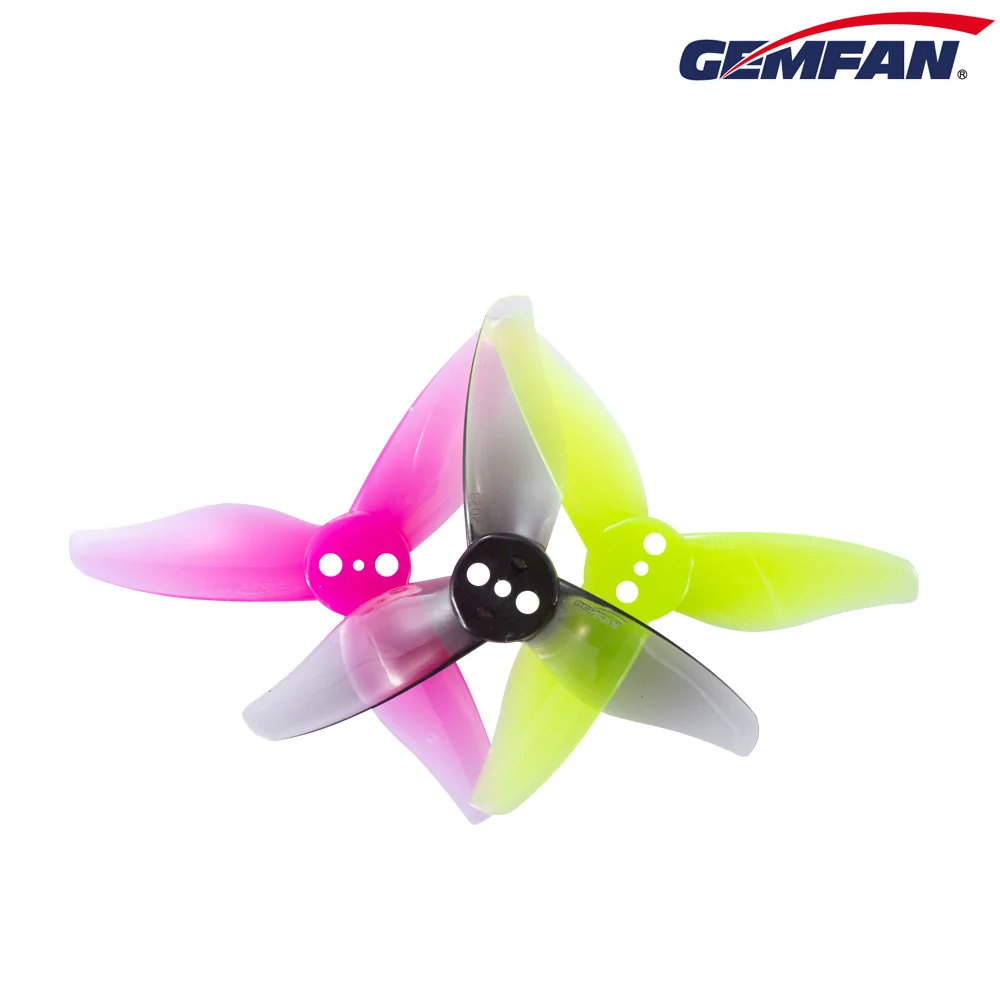 GEMFAN Hurricane 2023-3 TRI BLADE PROP 4CW+4CCW — Clear Grey