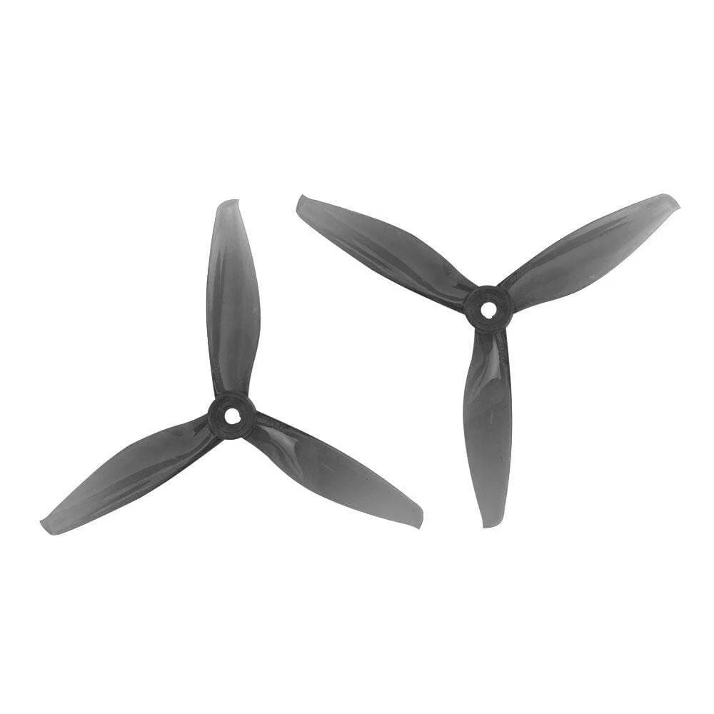 Gemfan Flash 5144 Tri-Blade 5" Prop 4 Pack - (Choose Color) — CLEAR GRAY