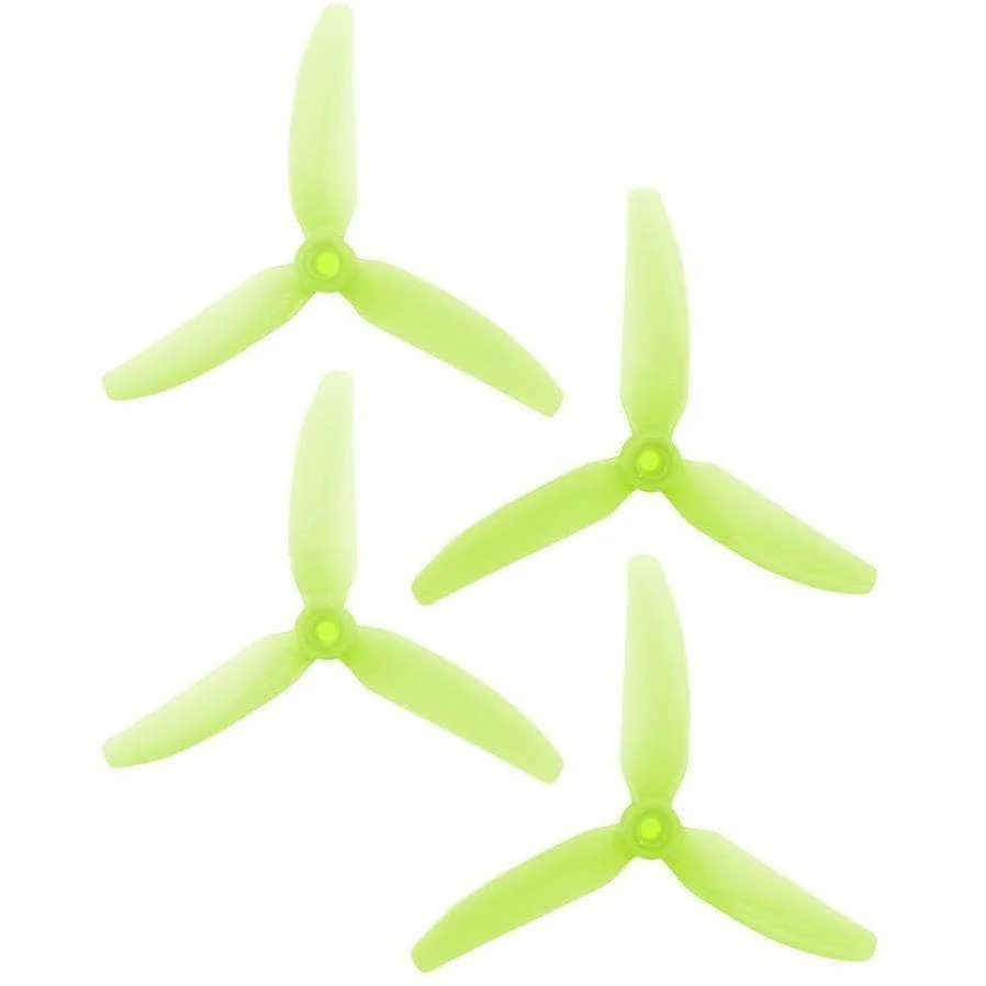 HQ Prop 5x4.3x3 V1S Tri-Blade 5" Prop 4 Pack - Choose Your Color — Green