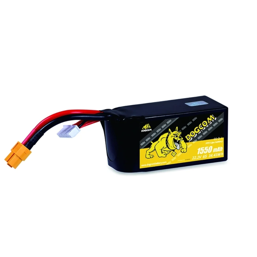 DOGCOM 1550mAh 6s 22.2V 160C LiPo Battery - XT60