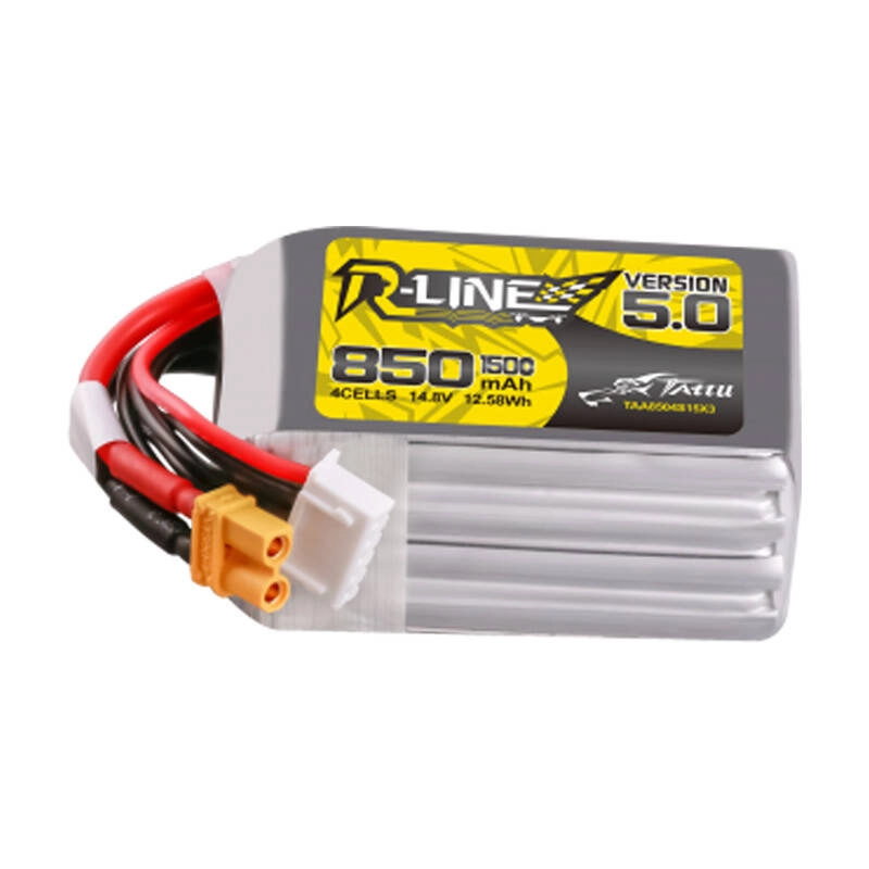 Akumulator Tattu R-Line Wersja 5.0 850 mAh 14,8 V 4S1P 150C XT30U-F