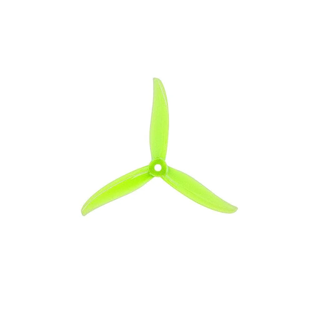Gemfan Sbang 4934 Tri-Blade 5" Prop 4 Pack - Choose Version — CW / Neon Yellow