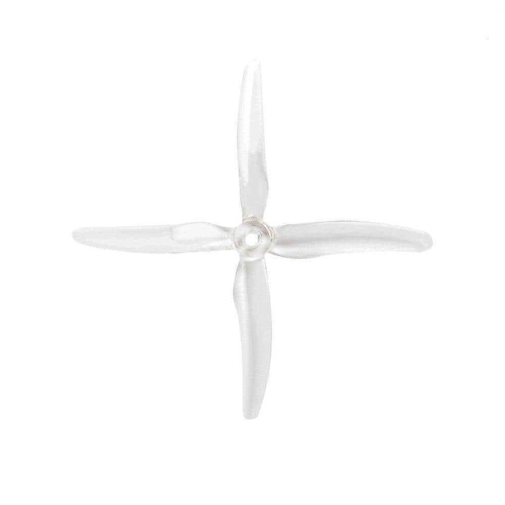 Gemfan Hurricane X 51455 Durable Quad-Blade 5" Prop 4 Pack - Choose Your Color — Clear